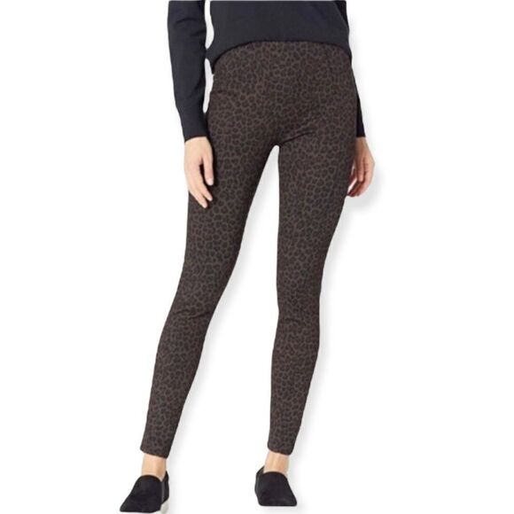 NWT Liverpool Cheetah Print Reese Ankle Leggings Size 2 Petite W3 - Picture 1 of 8